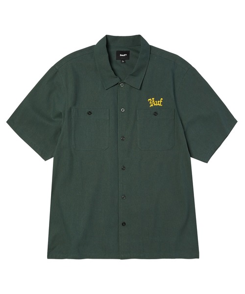 HUF(ハフ)の「FANTASIES WORK SHIRT(シャツ/ブラウス・メンズ・ダークグリーン/タン・S/M/L/XL/XXL)」の21枚目の写真
