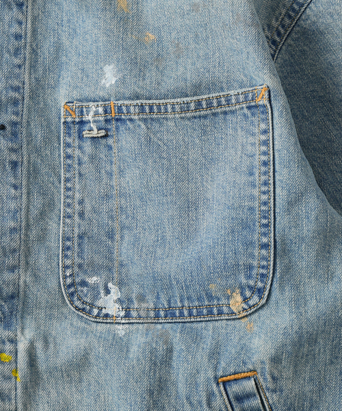 JOURNAL STANDARD J.S HOMESTEAD(ジャーナルスタンダードホームステッド)の「J.S.Homestead / グランジーン デニム チョア ジャケット(デニムジャケット・メンズ・サックスブルー・LARGE/MEDIUM)」の6枚目の写真