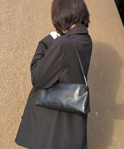 EFOLE(エフォル)の「Soft wide shoulderbag/ソフトワイドショルダーバッグ(ショルダーバッグ・レディース・ブラウン/ブラック・FREE)」の17枚目の写真