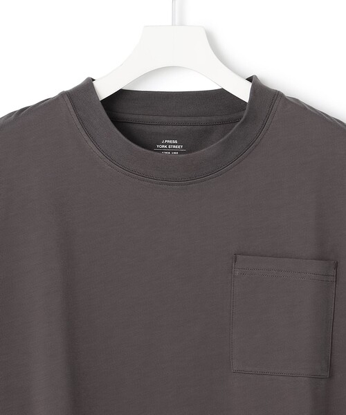 J.PRESS YORK STREET（ジェイプレスヨークストリート）の「【UNISEX】接触冷感 ポケットTシャツ（Tシャツ/カットソー・メンズ・グレー系/ホワイト系/ライトグリーン系・LARGE/MEDIUM/SMALL）」の5枚目の写真