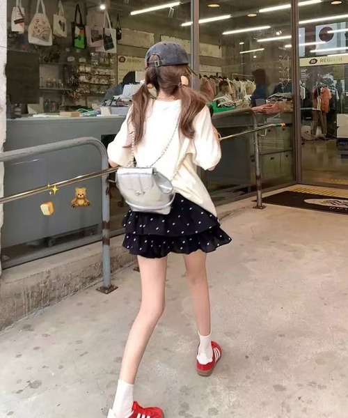AsheKsha(アシクシャ)の「ケーキスカート(スカート・レディース・ブラック/ベージュ・M)」の16枚目の写真