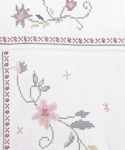 mysty woman(ミスティウーマン)の「レトロ花刺繍イージーパンツ 679001(その他パンツ・レディース・ブラック/オフホワイト・FREE)」の21枚目の写真