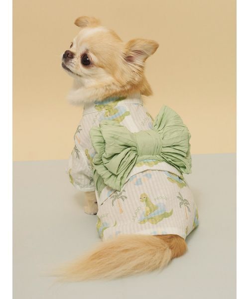 gelato pique(ジェラートピケ)の「【CAT&DOG】浴衣(ペットウェア・レディース・ブルー/イエロー/ライム/ピンク・S/M/L)」の5枚目の写真