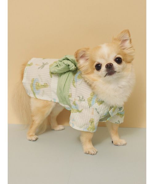 gelato pique(ジェラートピケ)の「【CAT&DOG】浴衣(ペットウェア・レディース・ブルー/イエロー/ライム/ピンク・S/M/L)」の10枚目の写真