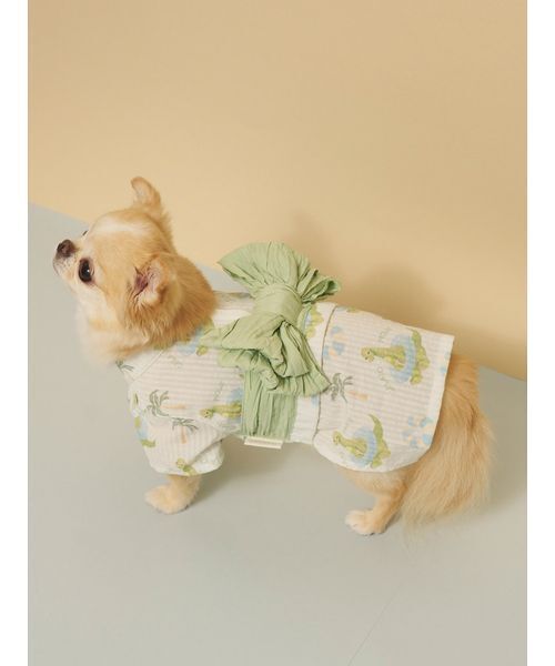 gelato pique(ジェラートピケ)の「【CAT&DOG】浴衣(ペットウェア・レディース・ブルー/イエロー/ライム/ピンク・S/M/L)」の11枚目の写真