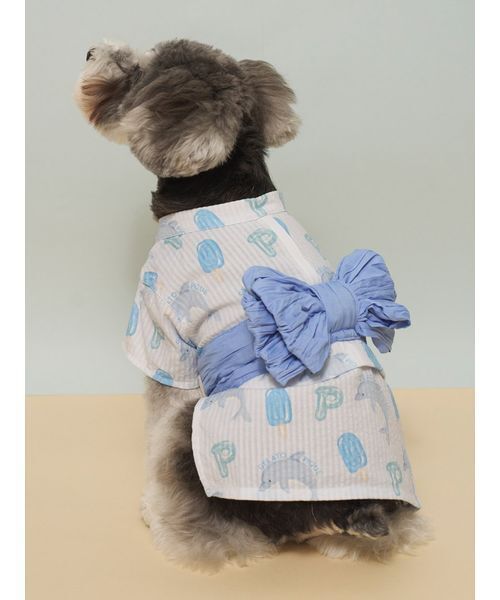 gelato pique(ジェラートピケ)の「【CAT&DOG】浴衣(ペットウェア・レディース・ブルー/イエロー/ライム/ピンク・S/M/L)」の20枚目の写真