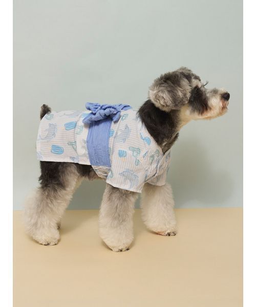 gelato pique(ジェラートピケ)の「【CAT&DOG】浴衣(ペットウェア・レディース・ブルー/イエロー/ライム/ピンク・S/M/L)」の21枚目の写真