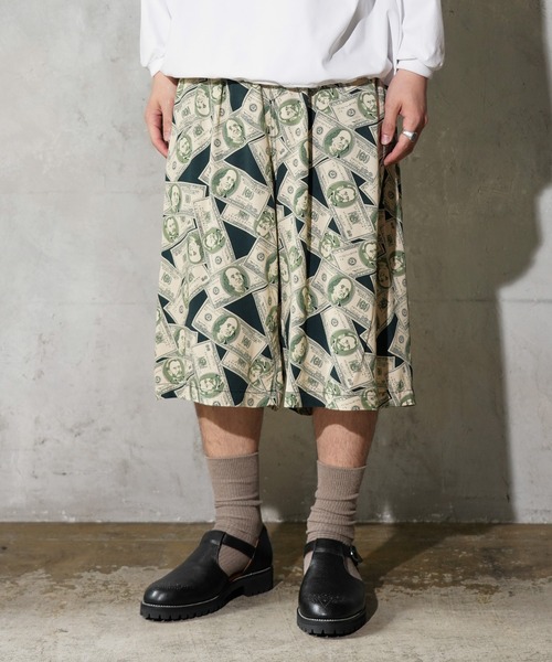 TOWNCRAFT(タウンクラフト)の「TOWNCRAFT / タウンクラフト PRINTED BAGGY SHORT 総柄 イージー バギーショーツ(その他パンツ・メンズ・その他1/その他2/その他3/ブラック・SMALL/MEDIUM/LARGE)」の5枚目の写真