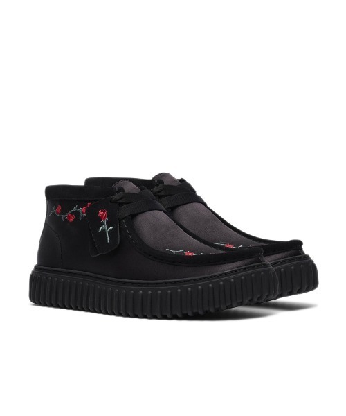 Clarks(クラークス)の「Clarks Torhill Hi(クラークス トーヒル ハイ)(スニーカー・メンズ・ブラック・25cm/25.5cm/26cm/26.5cm/27cm/27.5cm/28cm/28.5cm/24cm/24.5cm)」の1枚目の写真