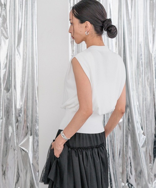 HEREIAM(ヘレイアム)の「【HEREIAM】接触冷感&マシーンウォッシャブル/ノースリZIP VEST(ベスト・レディース・ホワイト/ブラック/ブルー・FREE)」の7枚目の写真