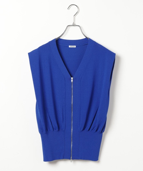 HEREIAM(ヘレイアム)の「【HEREIAM】接触冷感&マシーンウォッシャブル/ノースリZIP VEST(ベスト・レディース・ホワイト/ブラック/ブルー・FREE)」の22枚目の写真