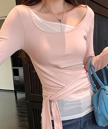 レイヤードデザイントップス