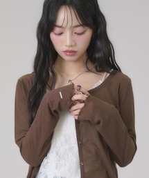 シアーカットカーディガン
