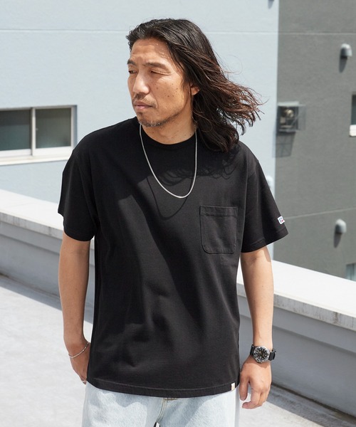 Russell Athletic(ラッセルアスレティック)の「RUSSELL ATHLETIC / ラッセルアスレティック VTG Cotton/Rayon Back Print T Tシャツ 2026年春夏(Tシャツ/カットソー・メンズ・ブラック/レッド・M/L/XL)」の3枚目の写真