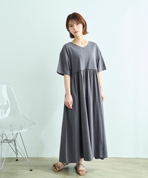 【汗染み防止加工】 前後2way カットワンピース【587185】