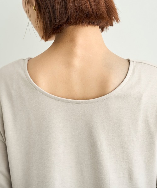mil(ミル)の「【汗染み防止加工】 前後2way カットワンピース【587185】(ワンピース・レディース・チャコールグレー/グレイッシュベージュ/ブラック・S/XS)」の16枚目の写真