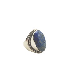 Indian Jewelry（インディアンジュエリー）の「THEATER シアター ネイティブデザインオーバルストーンシルバーリング Made in USA（リング）」