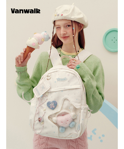 VANWALK（バンウォーク）の「Star Bubble Backpack [White]（バックパック/リュック・レディース・ホワイト・FREE）」の2枚目の写真