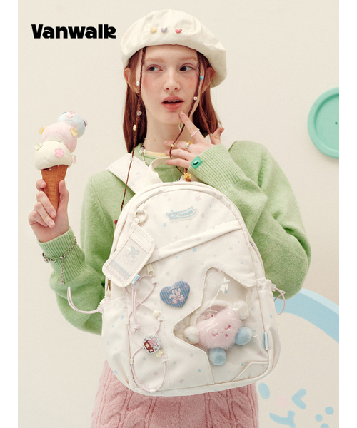 VANWALK（バンウォーク）の「Star Bubble Backpack [White]（バックパック/リュック・レディース・ホワイト・FREE）」の3枚目の写真