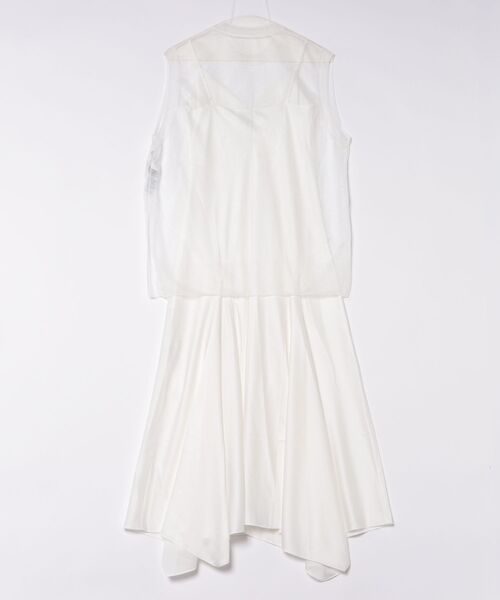 ALLSAINTS（オールセインツ）の「AVA SLEEVELESS SATIN MIDI DRESS | AVA ノースリーブ サテン ミディ ドレス・ワンピース（ワンピース・レディース・ホワイト・XS/M/S）」の10枚目の写真