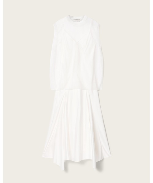 ALLSAINTS（オールセインツ）の「AVA SLEEVELESS SATIN MIDI DRESS | AVA ノースリーブ サテン ミディ ドレス・ワンピース（ワンピース・レディース・ホワイト・XS/M/S）」の9枚目の写真