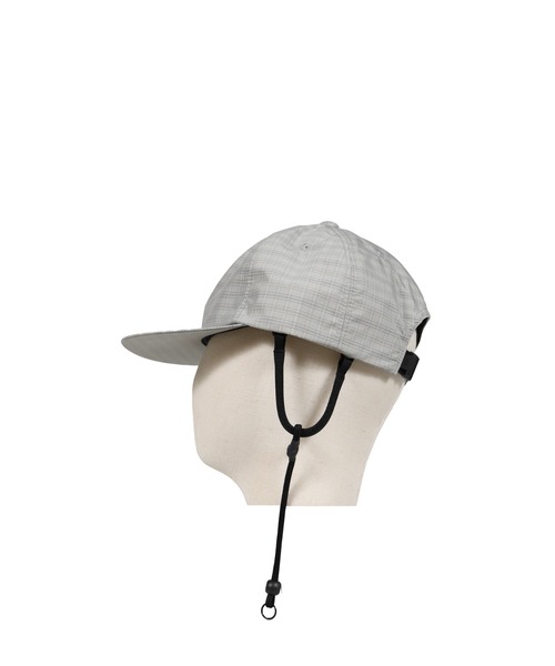 DAIWA PIER39(ダイワピア39)の「TECH 6PANEL CAP SUMMER PLAID(キャップ・メンズ・ブラック×グレー/ブルー/ライトグレー・OS)」の8枚目の写真