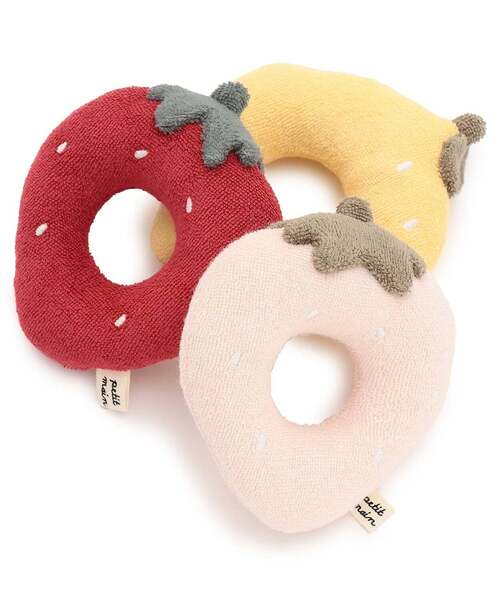 petit main(プティマイン)の「フルーツラトル(その他ベビー用品・キッズ・ライトピンク/イエロー/レッド・F)」の6枚目の写真