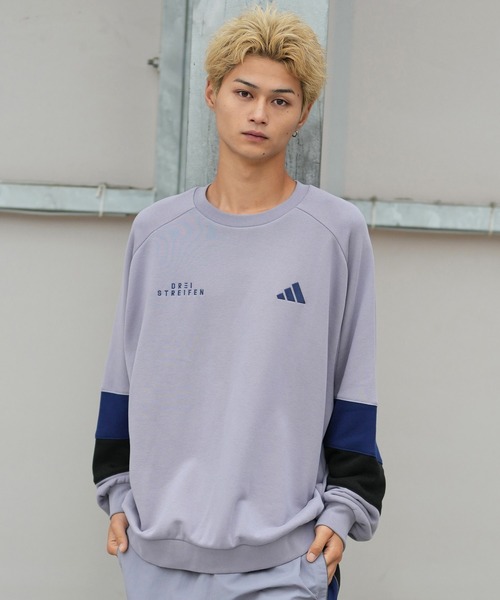 adidas(アディダス)の「adidas/アディダス スウェット TS552(スウェット・メンズ・ダークグレー/ブラック・2XL/XL/L)」の2枚目の写真