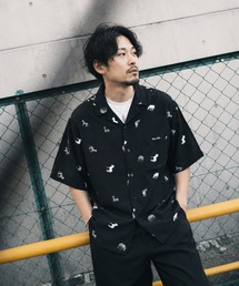 ZIP FIVE（ジップファイブ）の「レーヨン 総柄半袖オープンカラーシャツ（シャツ/ブラウス）」