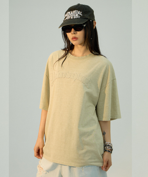 UNKNOWN PLANET(アンノウンプラネット)の「アーカイブウォッシュドエンブレムTベージュ(Tシャツ/カットソー・レディース・その他・FREE)」の9枚目の写真