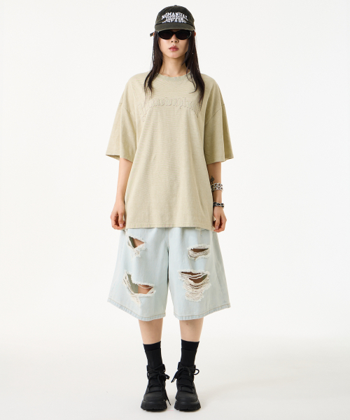 UNKNOWN PLANET(アンノウンプラネット)の「アーカイブウォッシュドエンブレムTベージュ(Tシャツ/カットソー・レディース・その他・FREE)」の13枚目の写真