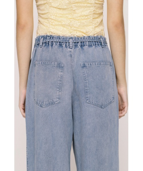 SLY(スライ)の「DENIM RIBBON RELAX PT デニムリボンリラックスパンツ 春服 夏服(スラックス・レディース・ライトブルー/ブルー・2/1)」の13枚目の写真