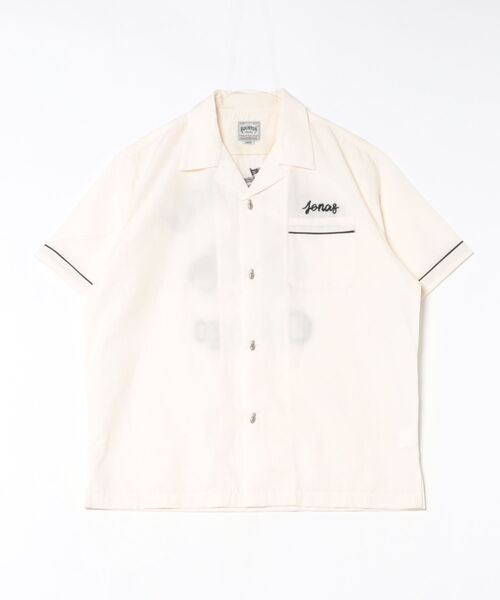 HOUSTON(ヒューストン)の「HOUSTON ブロードボーリングシャツ(HOT SPARKS)(シャツ/ブラウス・メンズ・グリーン/オフホワイト/ブラック・XX-LARGE/X-LARGE/MEDIUM/LARGE)」の2枚目の写真