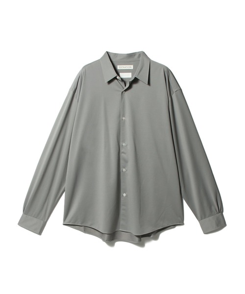 KANEMASA PHIL.(カネマサフィル)の「KANEMASA PHIL. / 46G Modest Shirt《ESTNATION EXCLUSIVE》(シャツ/ブラウス・メンズ・ブルー/チャコールグレー/グレー・LARGE/MEDIUM)」の2枚目の写真