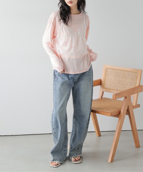 La-gemme(ラジェム)の「レース ショートビスチェ(その他トップス・レディース・ブラック/ホワイト・フリー)」の3枚目の写真