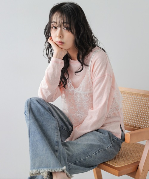 La-gemme(ラジェム)の「レース ショートビスチェ(その他トップス・レディース・ブラック/ホワイト・フリー)」の6枚目の写真