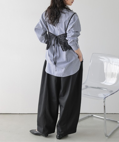La-gemme(ラジェム)の「レース ショートビスチェ(その他トップス・レディース・ブラック/ホワイト・フリー)」の15枚目の写真
