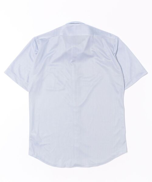m.f.editorial(エムエフエディトリアル)の「ワイシャツ メンズ ストレッチ 吸水速乾 ノンアイロン クールパス レギュラーカラー 半袖 ビジネス ドレス NEWスタンダードフィット(ビジネスシャツ・メンズ・ブルー・X-LARGE/LARGE/MEDIUM)」の3枚目の写真