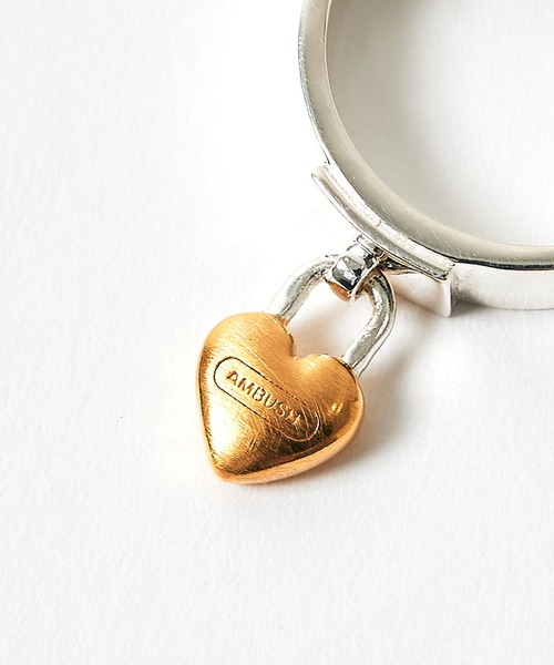 AMBUSH(アンブッシュ)の「【AMBUSH/アンブッシュ】HEART PADLOCK RING(リング・メンズ・シルバー・XS/M/S)」の3枚目の写真