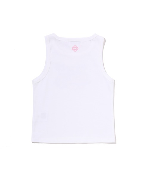 A BATHING APE（アベイシングエイプ）の「BABY LISA ON BAPE SUMMER TANK TOP（タンクトップ・レディース・ホワイト/ブラック・MEDIUM/SMALL）」の3枚目の写真