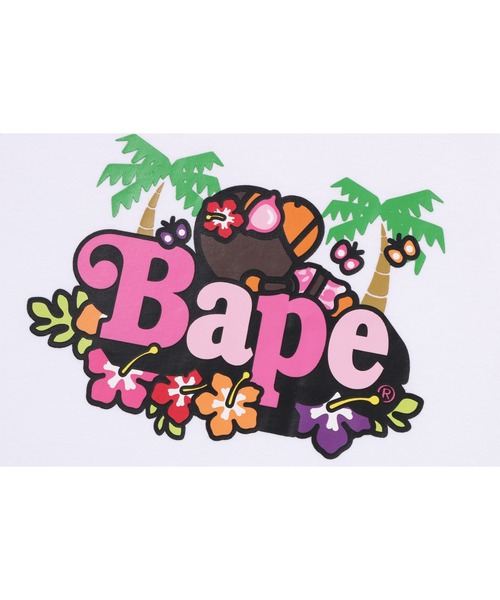 A BATHING APE（アベイシングエイプ）の「BABY LISA ON BAPE SUMMER TANK TOP（タンクトップ・レディース・ホワイト/ブラック・MEDIUM/SMALL）」の5枚目の写真