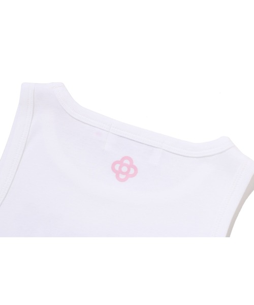 A BATHING APE（アベイシングエイプ）の「BABY LISA ON BAPE SUMMER TANK TOP（タンクトップ・レディース・ホワイト/ブラック・MEDIUM/SMALL）」の7枚目の写真