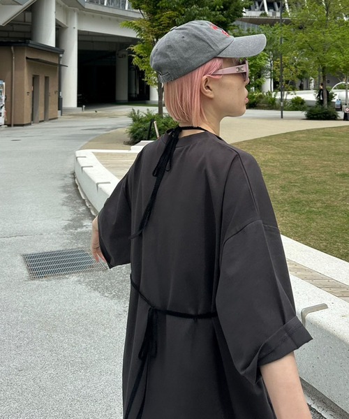 Alley Tokyo(アリートーキョー)の「なんちゃってブラレイヤードBIG T(Tシャツ/カットソー・レディース・オフホワイト/スミクロ・FREE)」の5枚目の写真