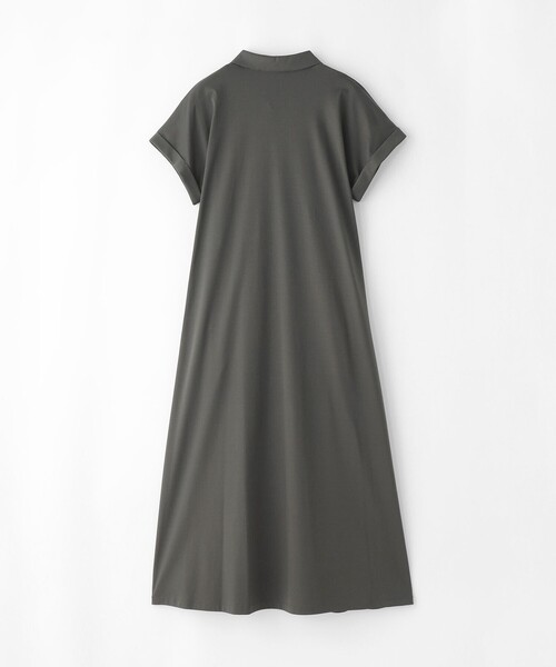MACKINTOSH PHILOSOPHY（ﾏｯｷﾝﾄｯｼｭ ﾌｨﾛｿﾌｨｰ）の「【WEB&一部店舗限定】スキッパージャージーワンピース（ワンピース・レディース・ブルー/チャコールグレー/ブラック・38）」の4枚目の写真
