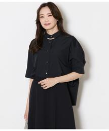 NEWYORKER | TRブロード ヨーク切替え5分袖シャツ(シャツ/ブラウス)