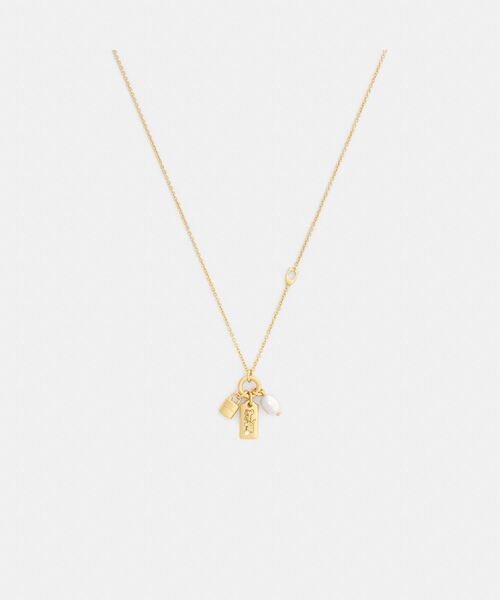 COACH(コーチ)の「パール チャーム ペンダント ネックレス(ネックレス・レディース・ゴールド系その他・ONE)」の1枚目の写真