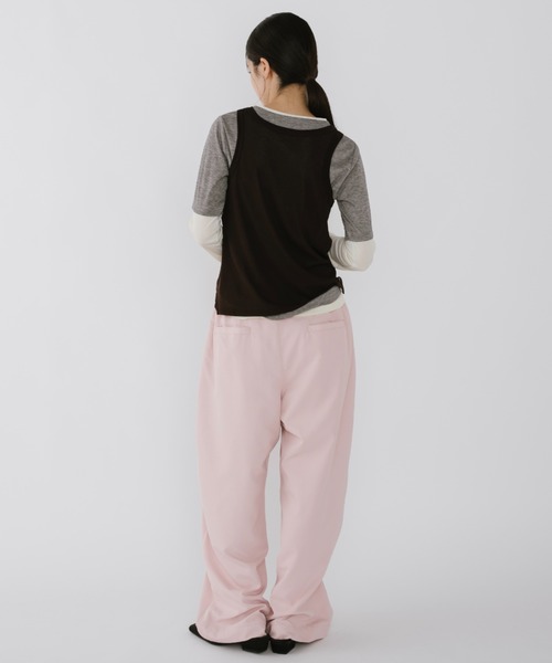 duei(デュイ)の「レイヤードロングスリーブトップス / セットアイテム(Tシャツ/カットソー・レディース・ブラウン/ブルー・FREE)」の11枚目の写真