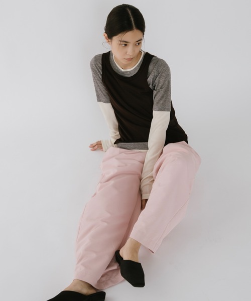 duei(デュイ)の「レイヤードロングスリーブトップス / セットアイテム(Tシャツ/カットソー・レディース・ブラウン/ブルー・FREE)」の12枚目の写真