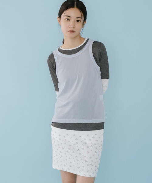 duei(デュイ)の「レイヤードロングスリーブトップス / セットアイテム(Tシャツ/カットソー・レディース・ブラウン/ブルー・FREE)」の14枚目の写真