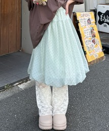 ふんわりシアードットバルーンスカート